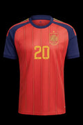 Camiseta España Pedri roja